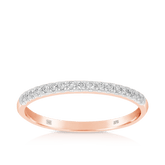 Diamond Wedding & Anniversary Band in 9ct Rose Gold - Wallace Bishop