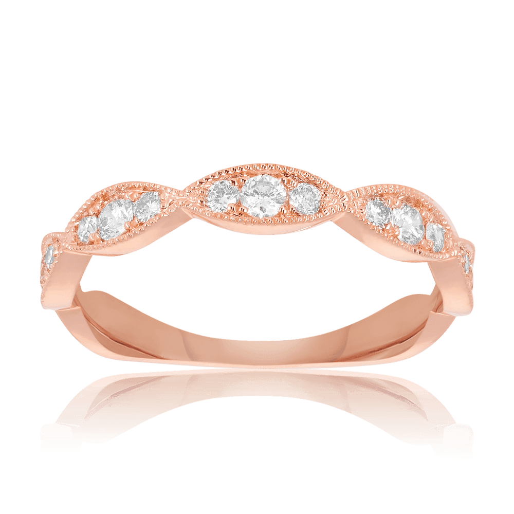 Diamond Wedding & Anniversary Band in 9ct Rose Gold - Wallace Bishop
