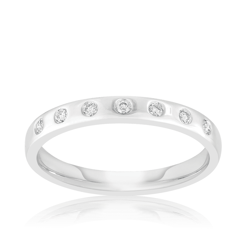 Diamond Wedding & Anniversary Band in 9ct White Gold - Wallace Bishop