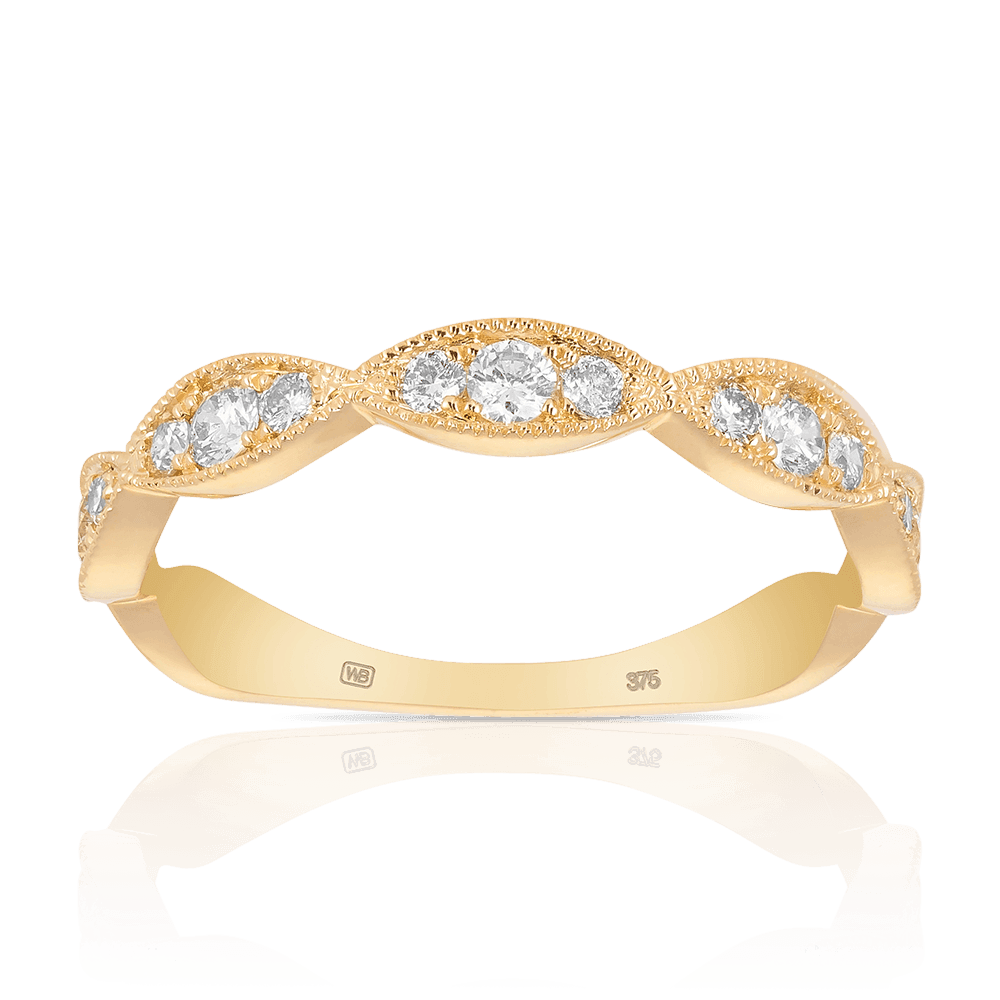 Diamond Wedding & Anniversary Band in 9ct Yellow Gold - Wallace Bishop