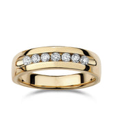 Diamond Wedding Band in 9ct Yellow Gold - Wallace Bishop