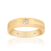 Diamond Wedding Band in 9ct Yellow Gold - Wallace Bishop