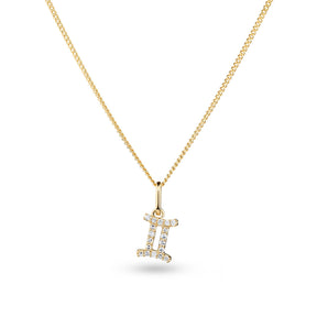 Diamond Zodiac Star Sign Pendant in 9ct Yellow Gold - Wallace Bishop