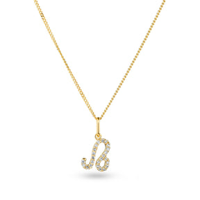 Diamond Zodiac Star Sign Pendant in 9ct Yellow Gold - Wallace Bishop