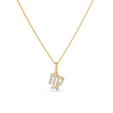 Diamond Zodiac Star Sign Pendant in 9ct Yellow Gold - Wallace Bishop