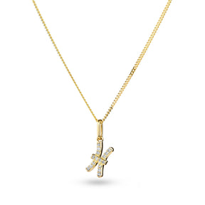 Diamond Zodiac Star Sign Pendant in 9ct Yellow Gold - Wallace Bishop