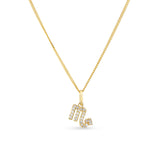 Diamond Zodiac Star Sign Pendant in 9ct Yellow Gold - Wallace Bishop