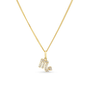 Diamond Zodiac Star Sign Pendant in 9ct Yellow Gold - Wallace Bishop