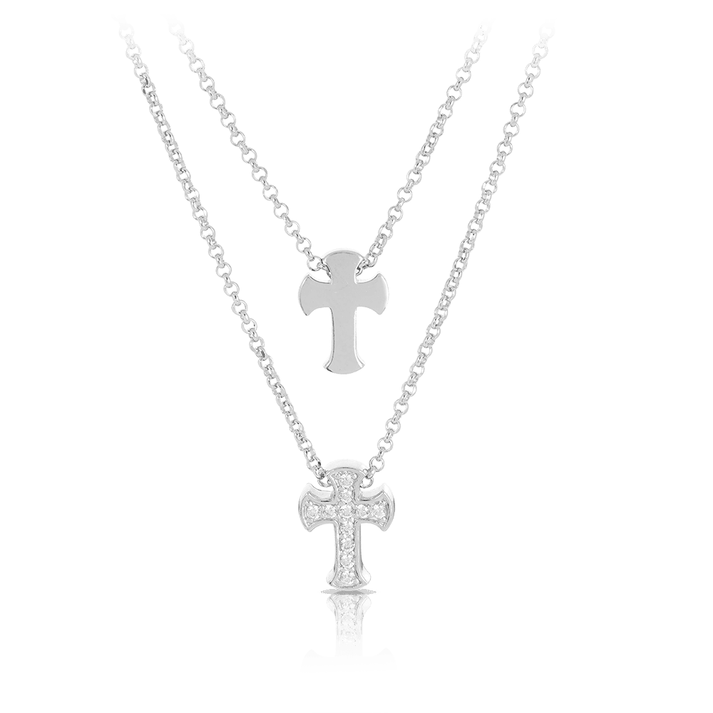 Sterling layered online necklace