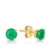 Emerald Earrings in 9ct Yellow Gold - Wallace Bishop
