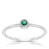 Emerald Stacker Ring in Sterling Silver - Wallace Bishop