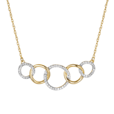 Eternal® Circle Diamond Necklace Set 9ct Yellow Gold - Wallace Bishop