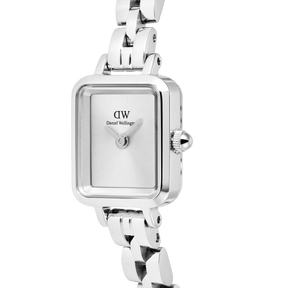 Daniel Wellington Quadro Mini Arch 3-link White Sunray Silver