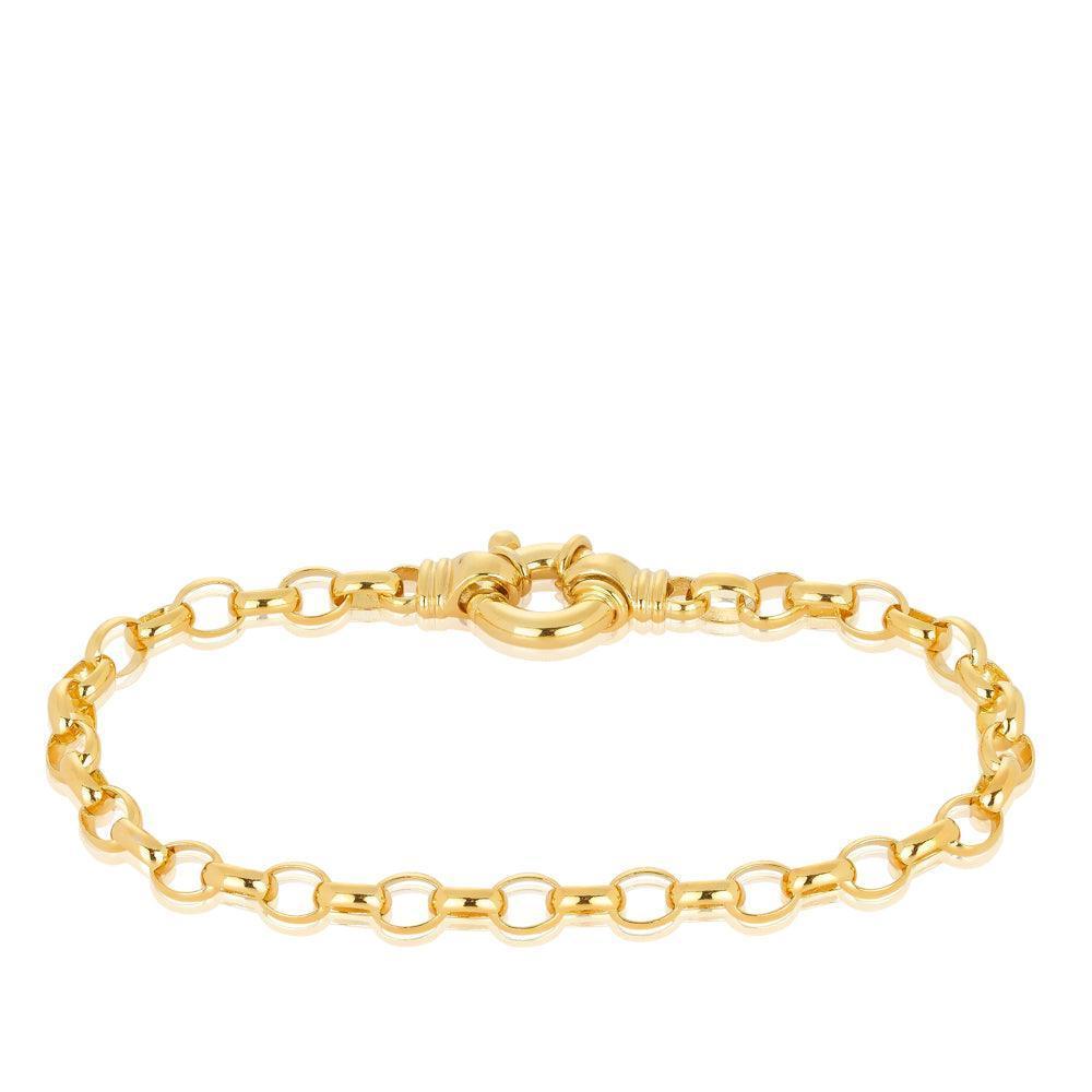 Euro Belcher Chain Bracelet in 9ct Yellow Gold - Wallace Bishop