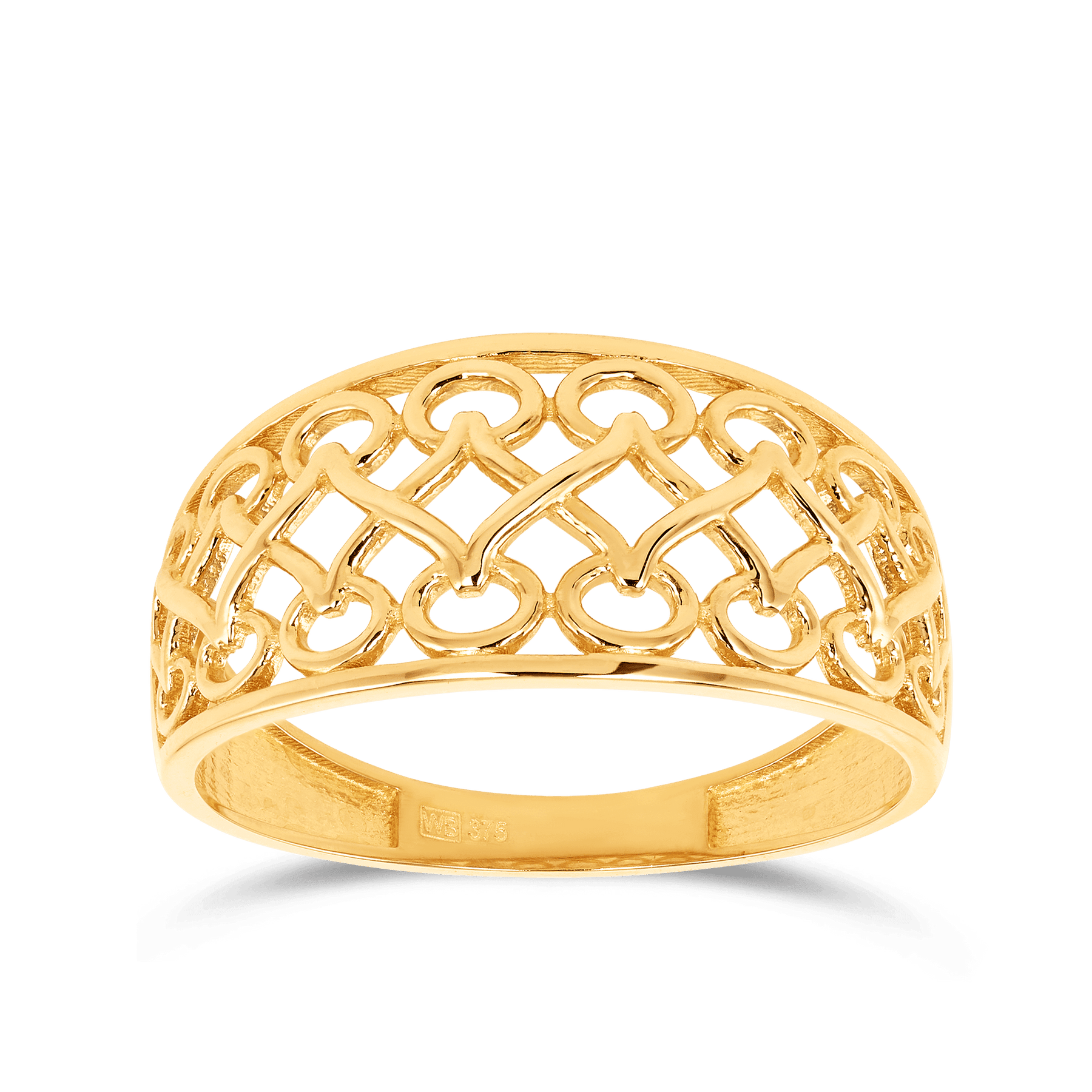 Fancy Pattern Ring in 9ct Yellow Gold - Wallace Bishop