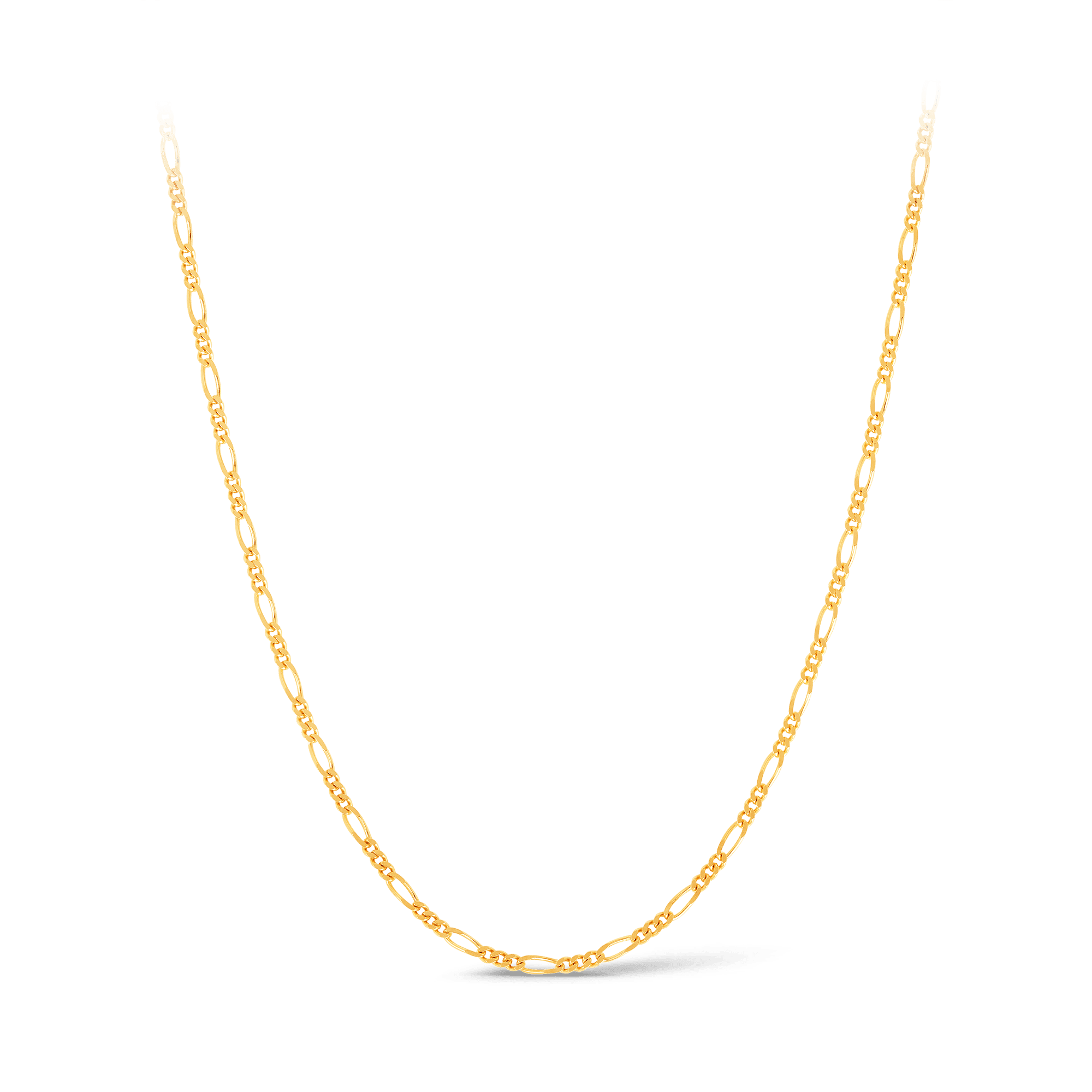Figaro Link Chain in 9ct Yellow Gold - Wallace Bishop