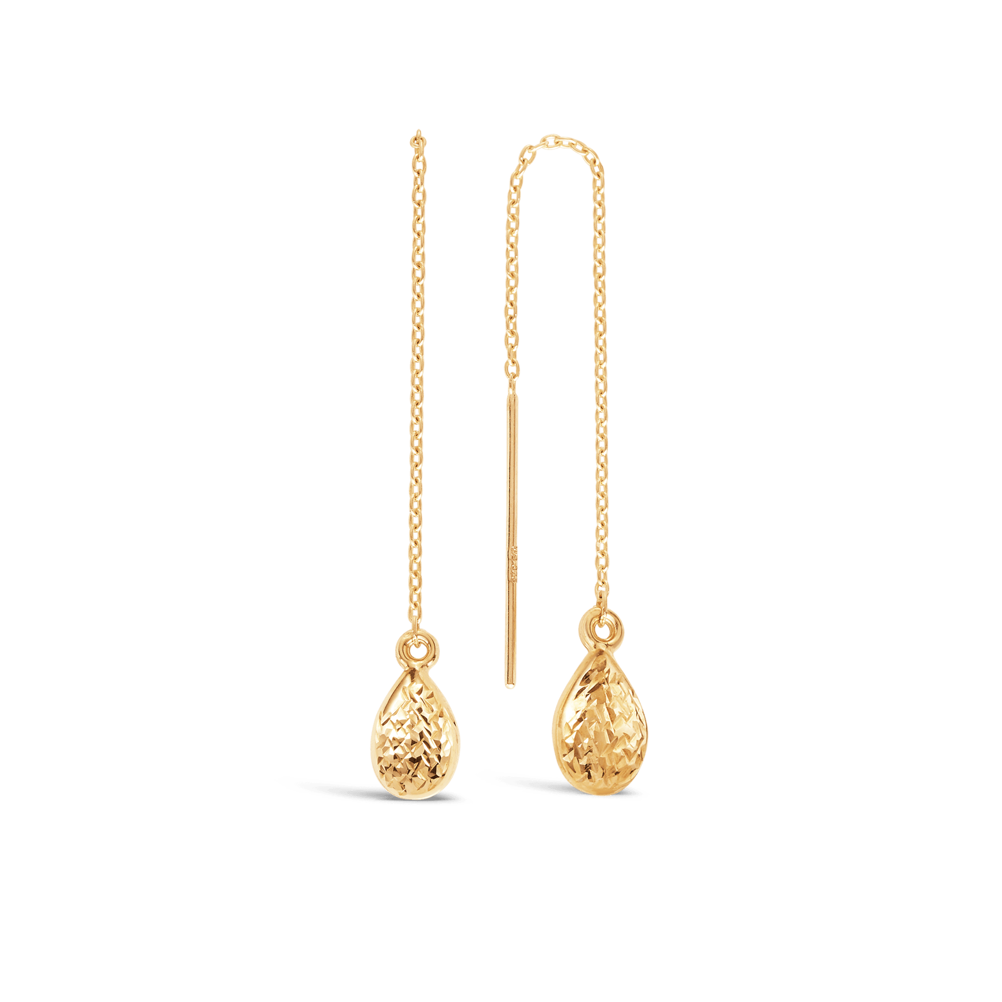 Filigree Drop Earrings in 9ct Yellow Gold - Wallace Bishop