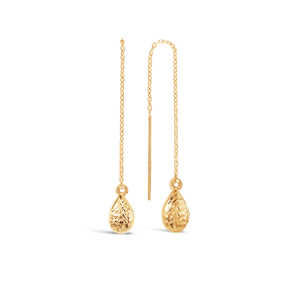 Filigree Drop Earrings in 9ct Yellow Gold - Wallace Bishop