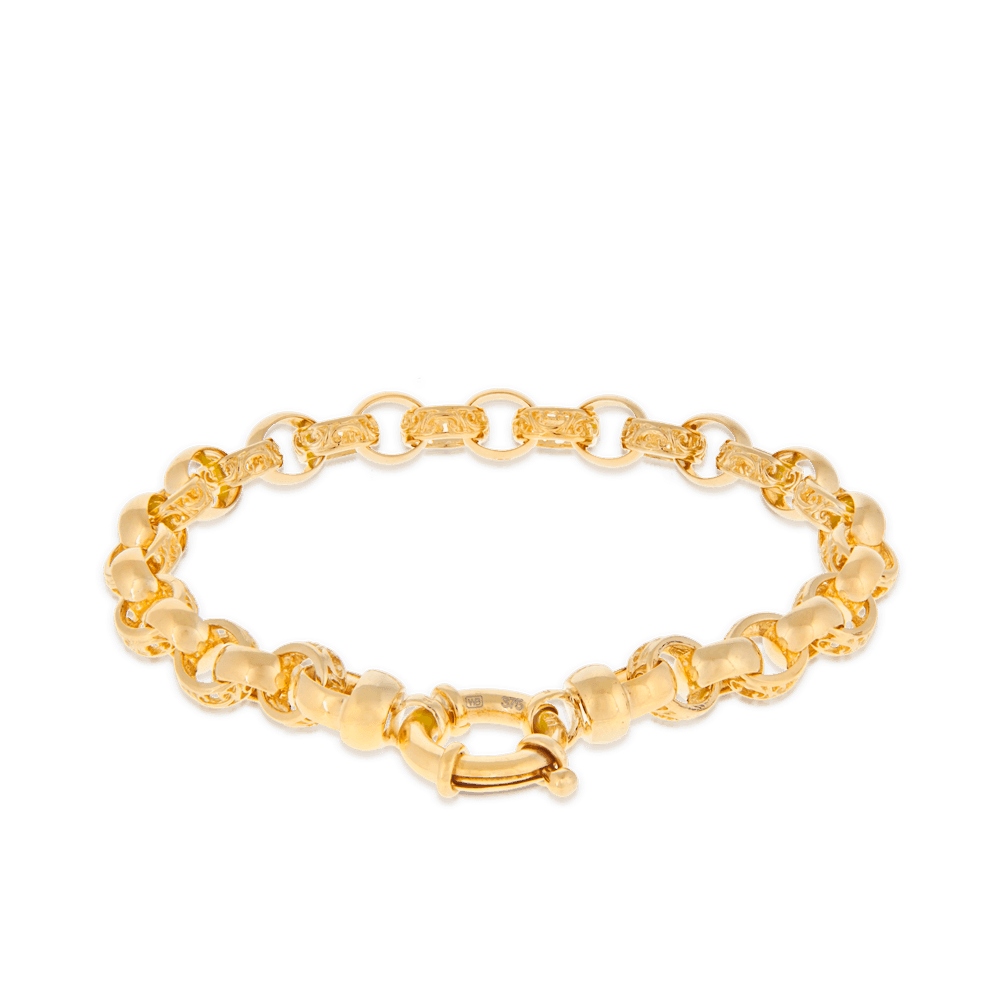 Filigree Oval Belcher in 9ct Yellow Gold - Wallace Bishop