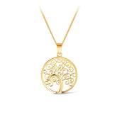 Filigree Tree of Life Pendant in 9ct Yellow Gold - Wallace Bishop