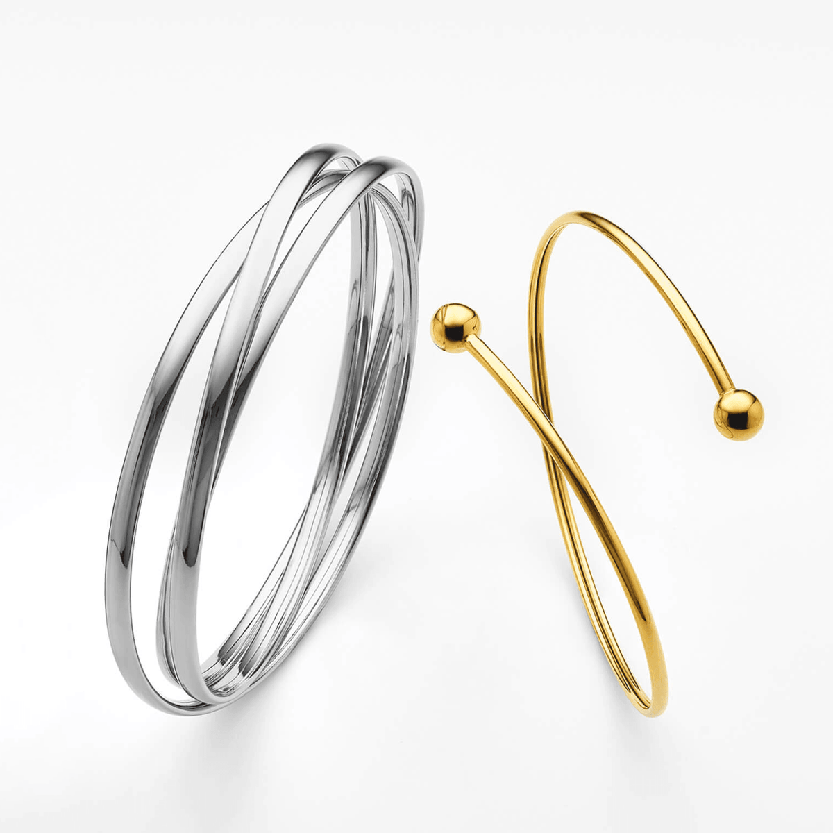 Flex Ball Bangle in 9ct Yellow Gold - Wallace Bishop