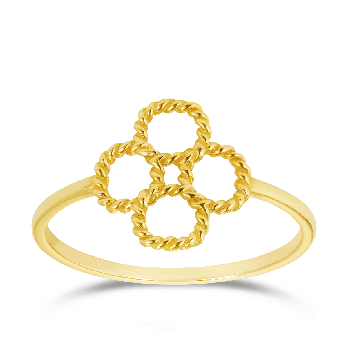 Flower Rope Ring in 9ct Yellow Gold - Wallace Bishop
