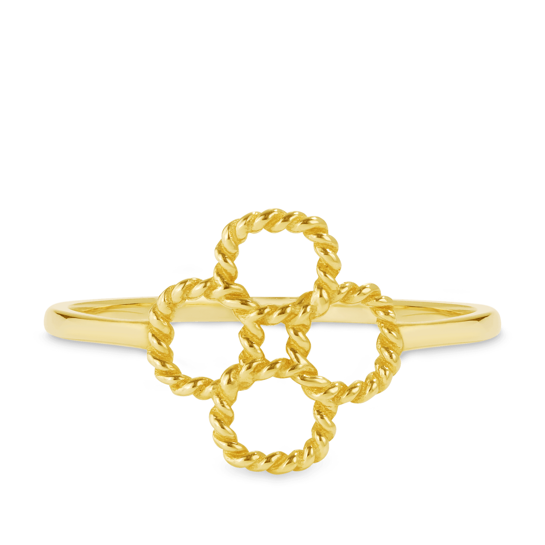 Flower Rope Ring in 9ct Yellow Gold - Wallace Bishop