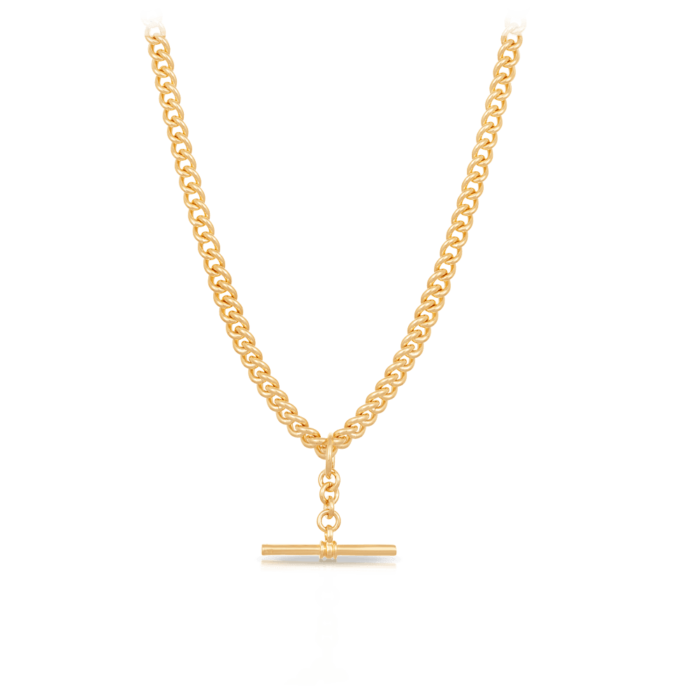 Fob Necklace in 9ct Yellow Gold - Wallace Bishop