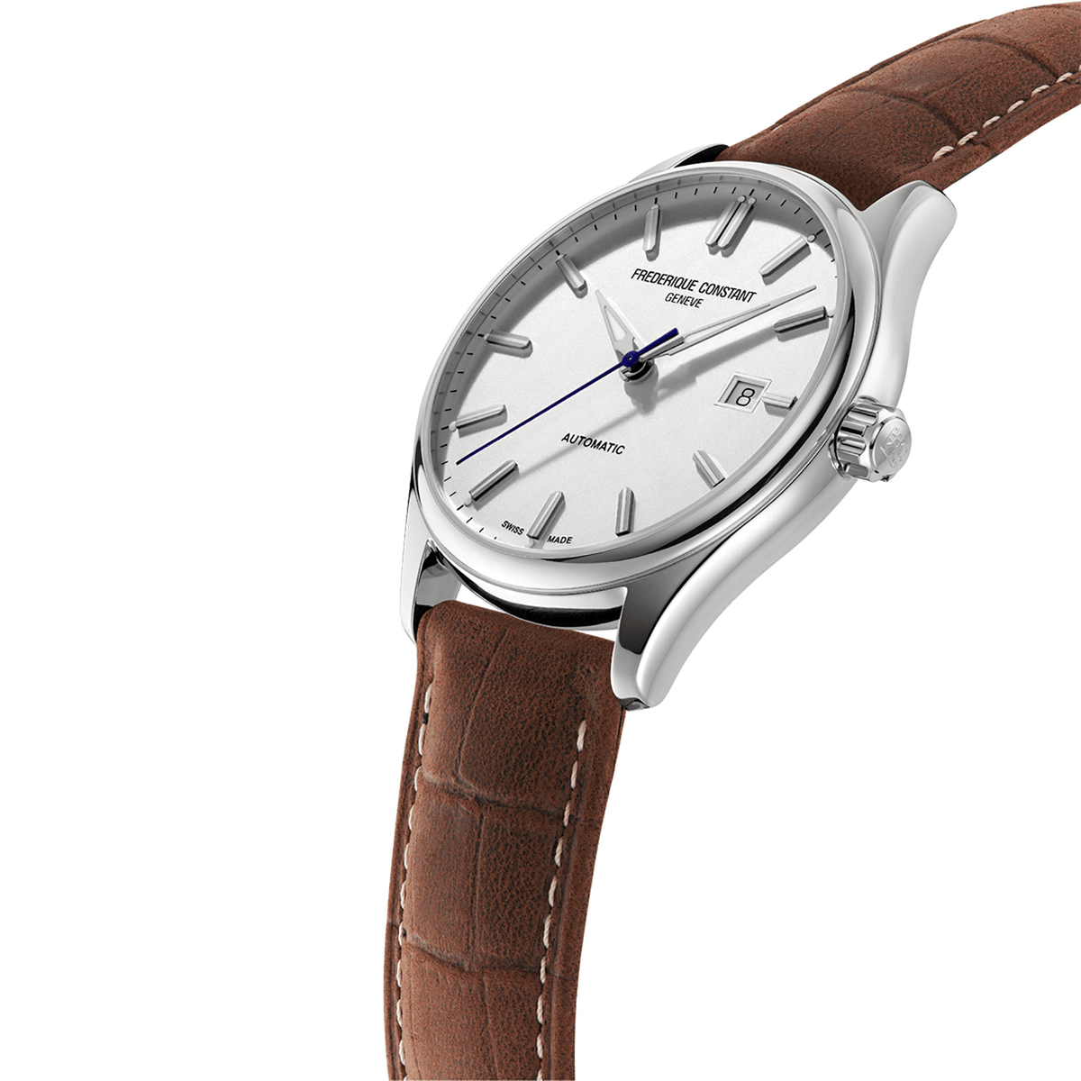 Frederique Constant Men's Classic Stainless Steel Automatic Dress Watch Silver Dial - Wallace Bishop