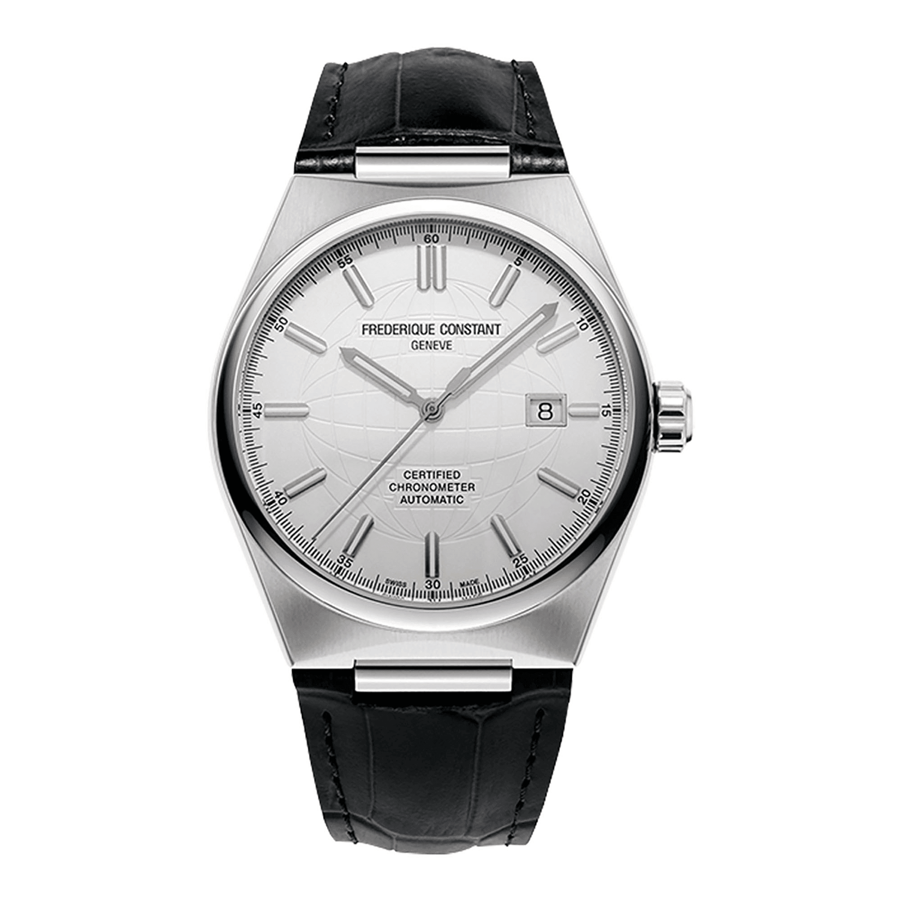 Frederique Constant Men's Stainless Steel Chronometer Sport Watch Silver Dial - Wallace Bishop
