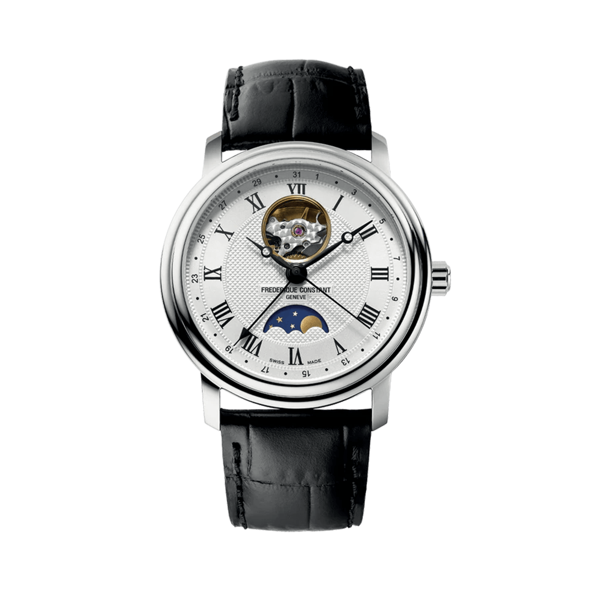 Frederique Constant Unisex 40mm Stainless Steel Automatic Watch FC-335MC4P6 - Wallace Bishop