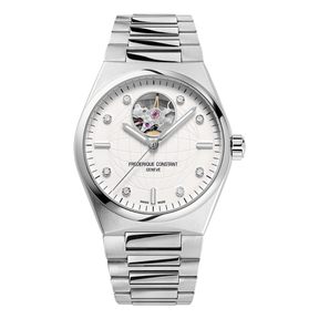 Frederique Constant Women's Stainless Steel Automatic Sport Watch Silver Diamond Dial - Wallace Bishop