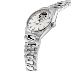 Frederique Constant Women's Stainless Steel Automatic Sport Watch Silver Diamond Dial - Wallace Bishop