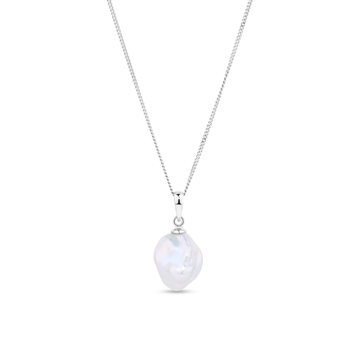 Freshwater Baroque Pearl Pendant in Sterling Silver - Wallace Bishop