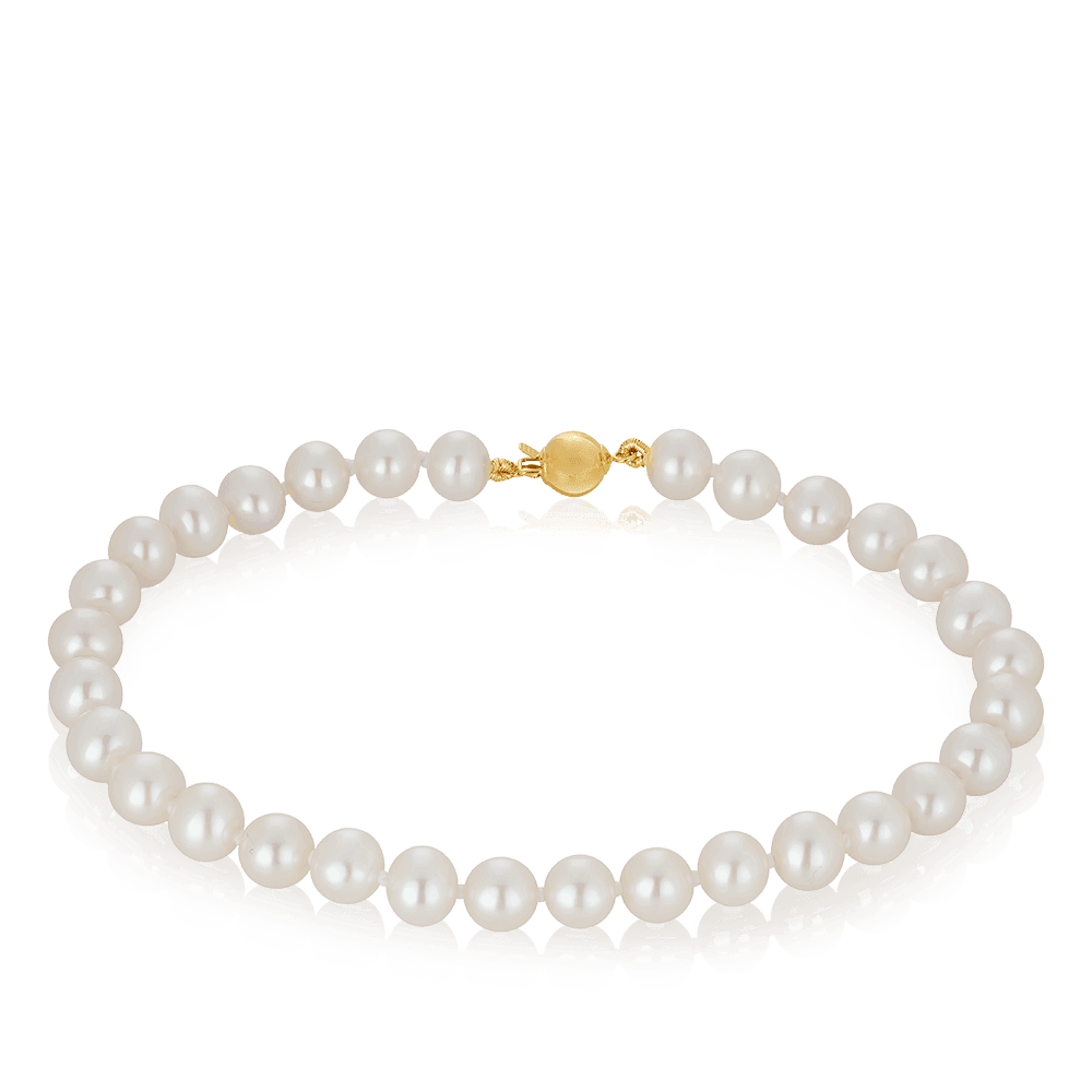 Freshwater Pearl and 9ct Yellow Gold Bracelet - Wallace Bishop