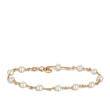 Freshwater Pearl & Diamond Bracelet in 9ct Yellow Gold - Wallace Bishop