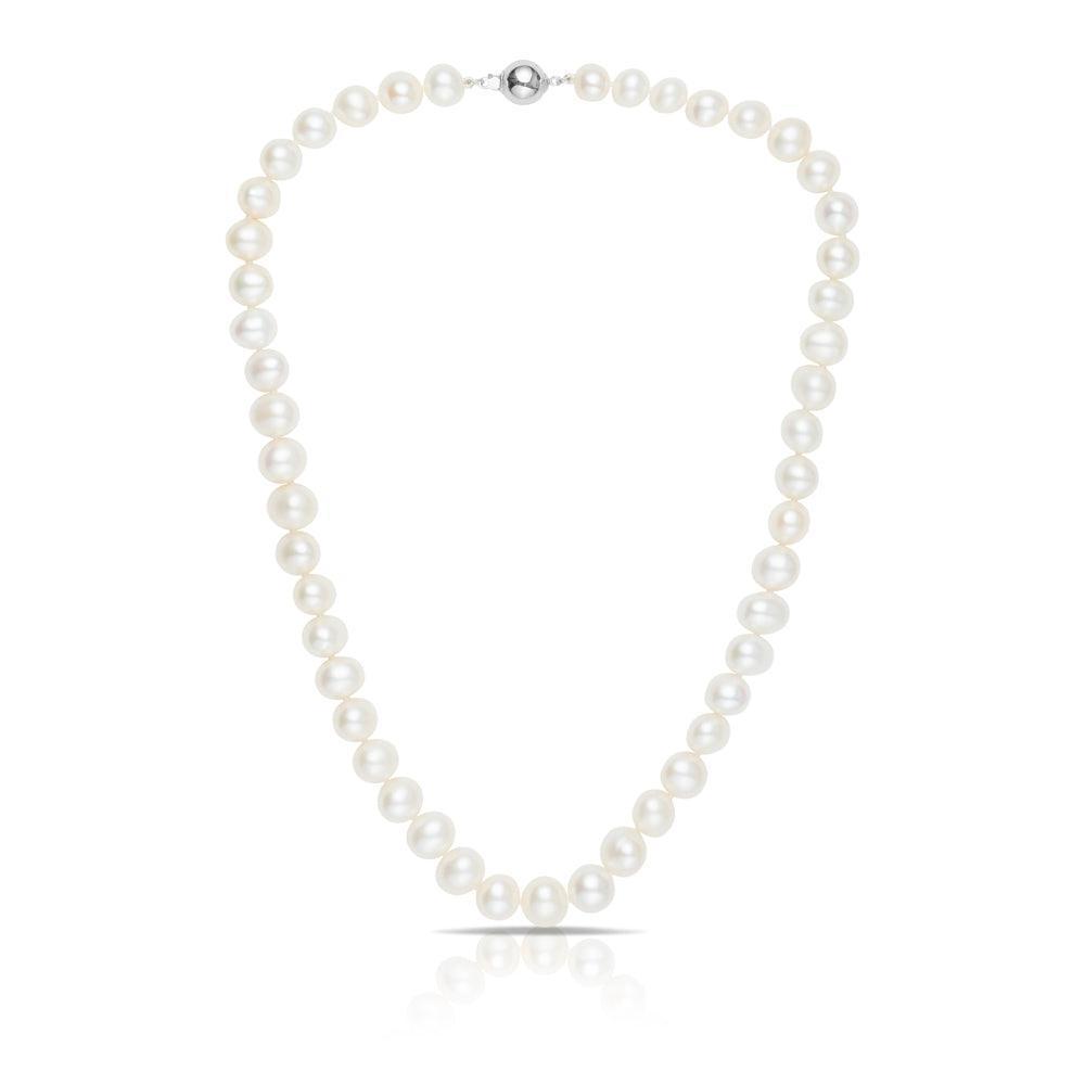 Freshwater Pearl and Sterling Silver Strand Necklace - Wallace Bishop