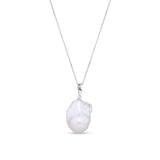 Freshwater Pearl Baroque Drop Pendant in Sterling Silver - Wallace Bishop