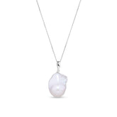 Freshwater Pearl Baroque Drop Pendant in Sterling Silver - Wallace Bishop