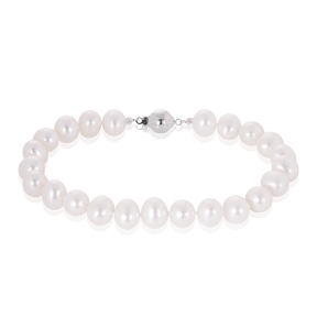 Freshwater Pearl Bracelet in Sterling Silver - Wallace Bishop