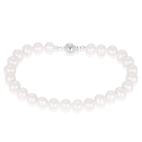 Freshwater Pearl Bracelet in Sterling Silver - Wallace Bishop