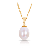 Freshwater Pearl Pendant in 9ct Yellow Gold - Wallace Bishop