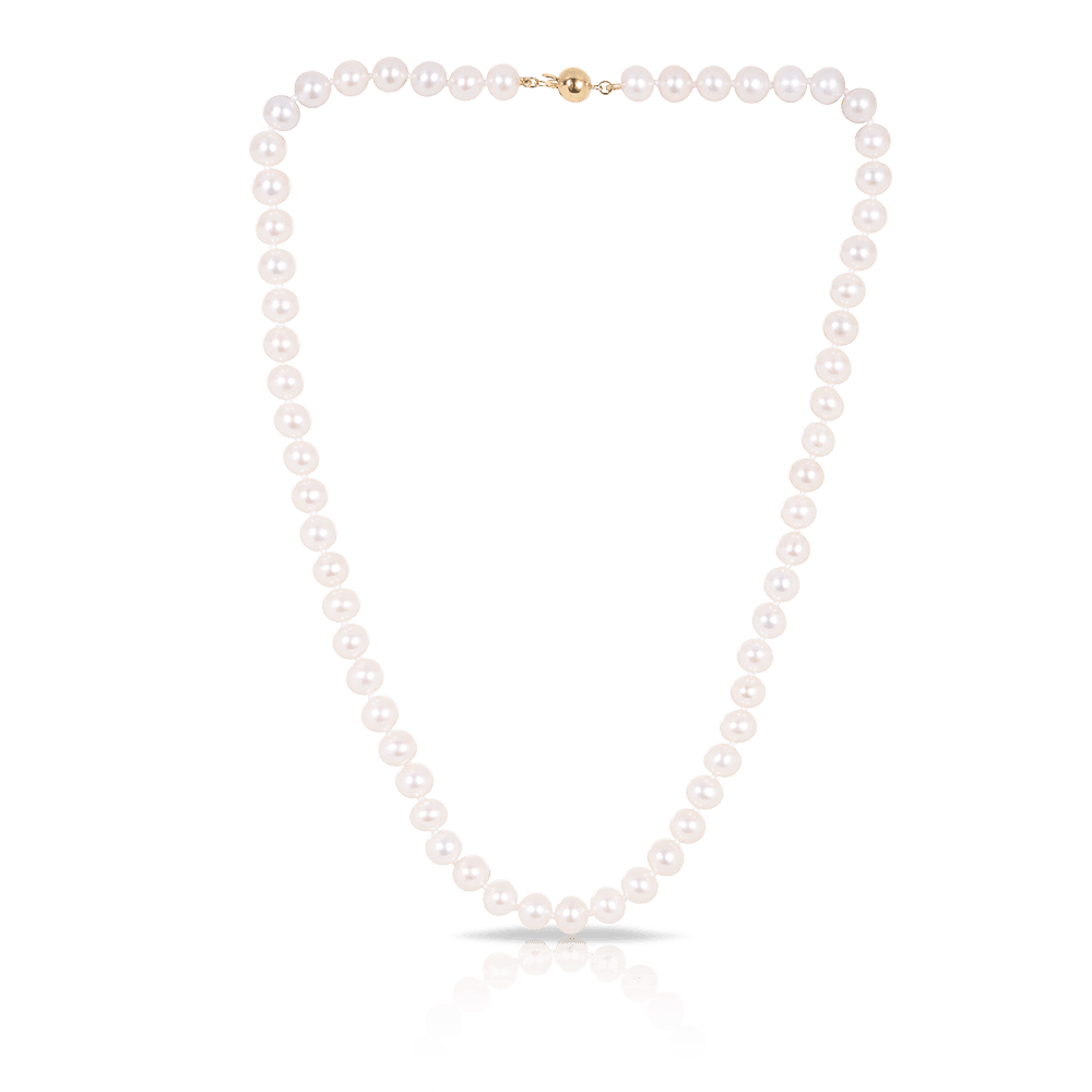 Freshwater Pearl Strand Necklace with 9ct Yellow Gold Clasp - Wallace Bishop