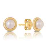 Freshwater Pearl Stud Earrings in 9ct Yellow Gold - Wallace Bishop