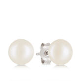 Freshwater Pearl Stud Earrings set in Sterling Silver - Wallace Bishop