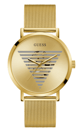 Guess Men's 44mm Gold PVD Quartz Watch GW0502G1 - Wallace Bishop