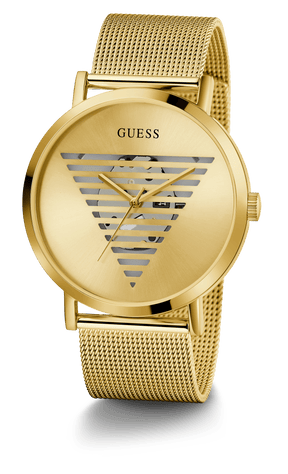 Guess Men's 44mm Gold PVD Quartz Watch GW0502G1 - Wallace Bishop