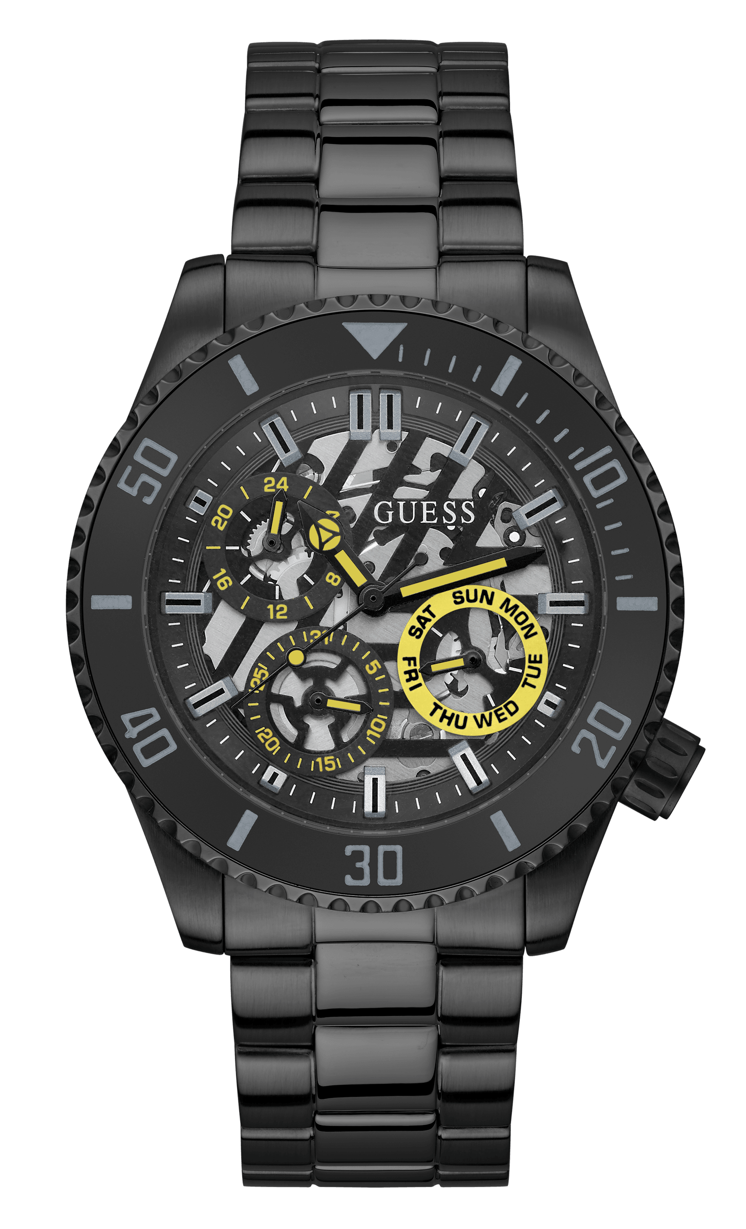 Guess Men's 45mm Black PVD Quartz Watch GW0488G3 - Wallace Bishop