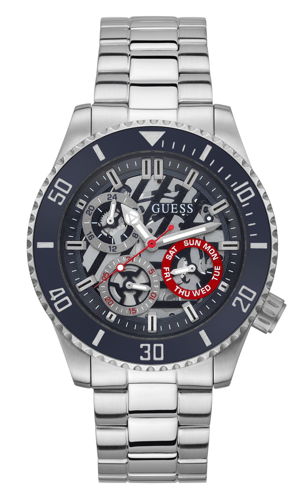 Guess watch sales men's stainless steel