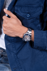 Guess Men's 45mm Stainless Steel Quartz Watch GW0488G1 - Wallace Bishop